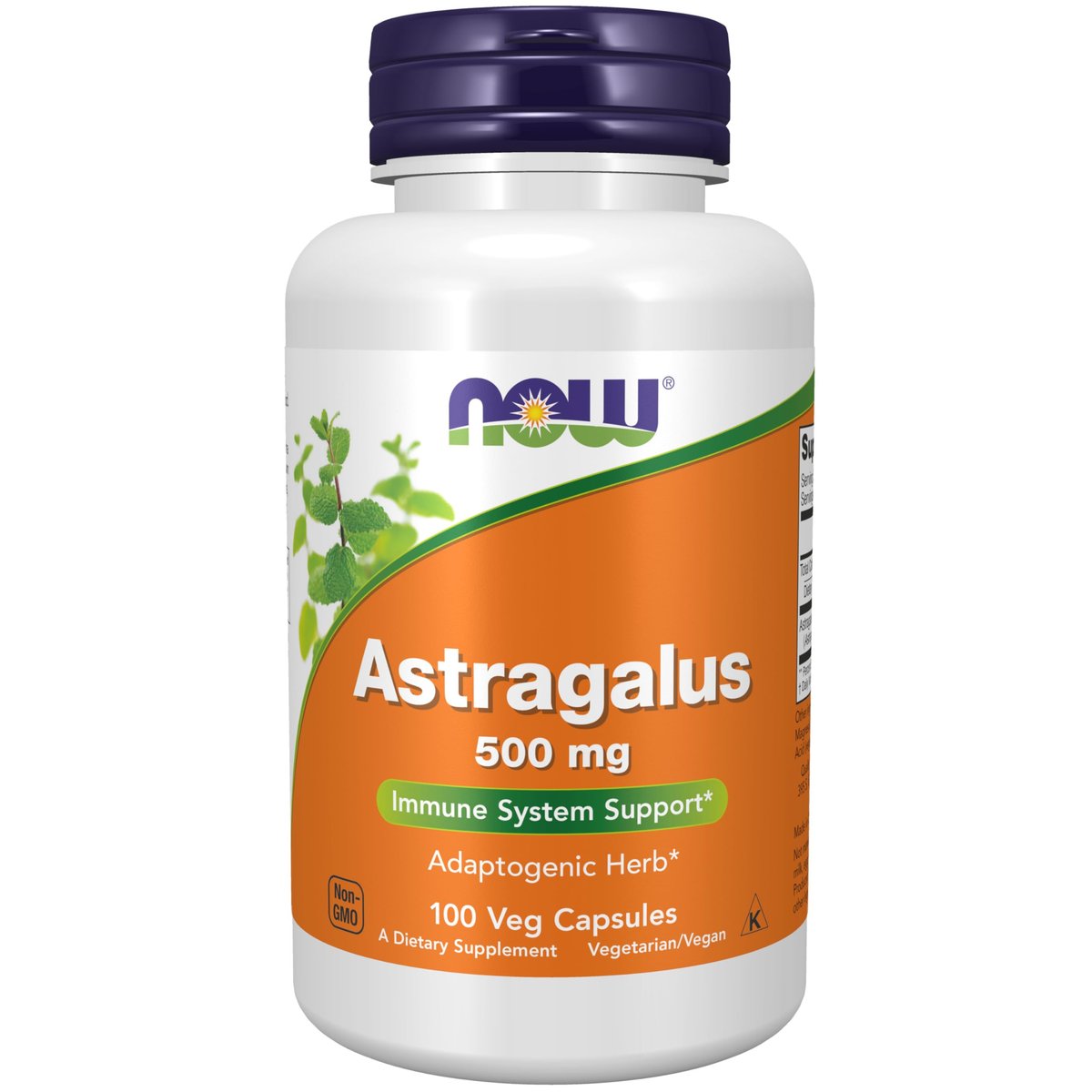 NOW Foods Supplements, Astragalus (Astragalus membranaceus) 500 mg, Immune System Support*, 100 Capsules - görsel 1