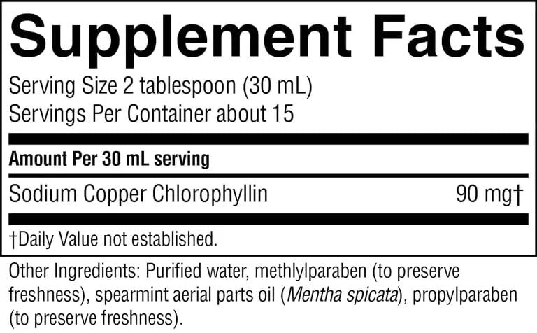 Nature's Sunshine Liquid Chlorophyll - Immunity Support, Detox & Cleanse, Chlorophyll Liquid Drops with Spearmint Oil, Natural Energy Boost, Internal Deodorant - 16 Fl Oz - görsel 5