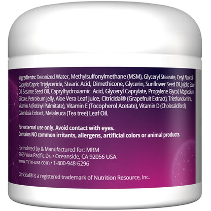 MRM MSM Cream with Vitamin A & D - Topical – Size: 4 Ounce (Pack of 1) – Image 6
