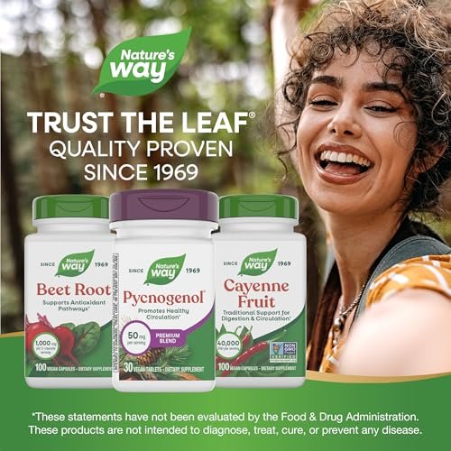 Nature's Way Pycnogenol Premium Blend, Promotes Healthy Circulation*, Antioxidant Support*, 50 mg per Serving, 30 Vegan Tablets - görsel 12