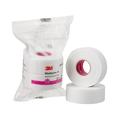3M Medipore H Perforated Medical Tape 1" x 10 Yd (2861) – 2 Rolls