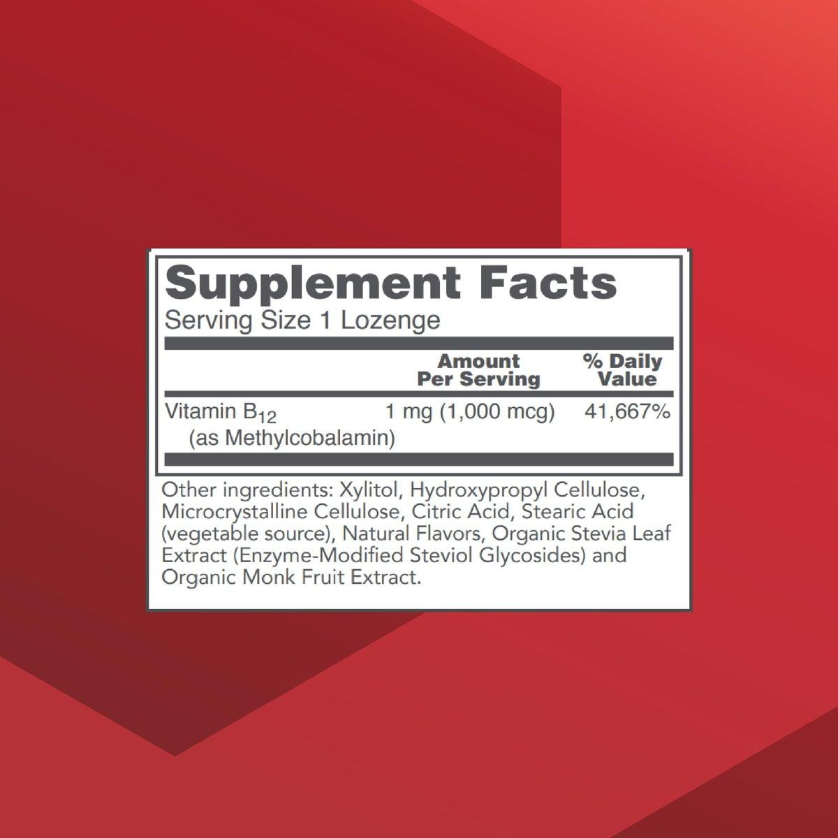 PROTOCOL FOR LIFE BALANCE Methyl B12 1,000mcg - Vitamin B12 for Homocysteine Metabolism - Support Brain Health & Healthy Nervous System - Kosher, Halal & Vegan - 100 Lozenges - görsel 4