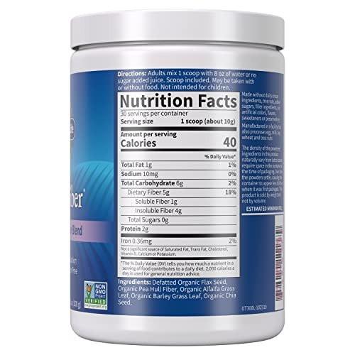 Garden of Life Organic Unflavored Fiber Powder Detox Blend with Chia, Alfalfa & Barley for Herbal Cleanse, Gut Health Support - Detoxifiber - Non-GMO, Gluten-Free, Psyllium Free, Vegan, 30 servings - görsel 8
