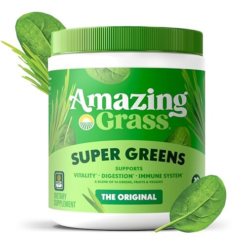 Amazing Grass Super Greens Powder, Organic, – Organic Superfood Blend: Contains organic grasses, spirulina, – Image 16