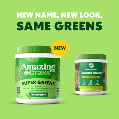 Amazing Grass Super Greens Powder, Organic, – Organic Superfood Blend: Contains organic grasses, spirulina, – Image 6