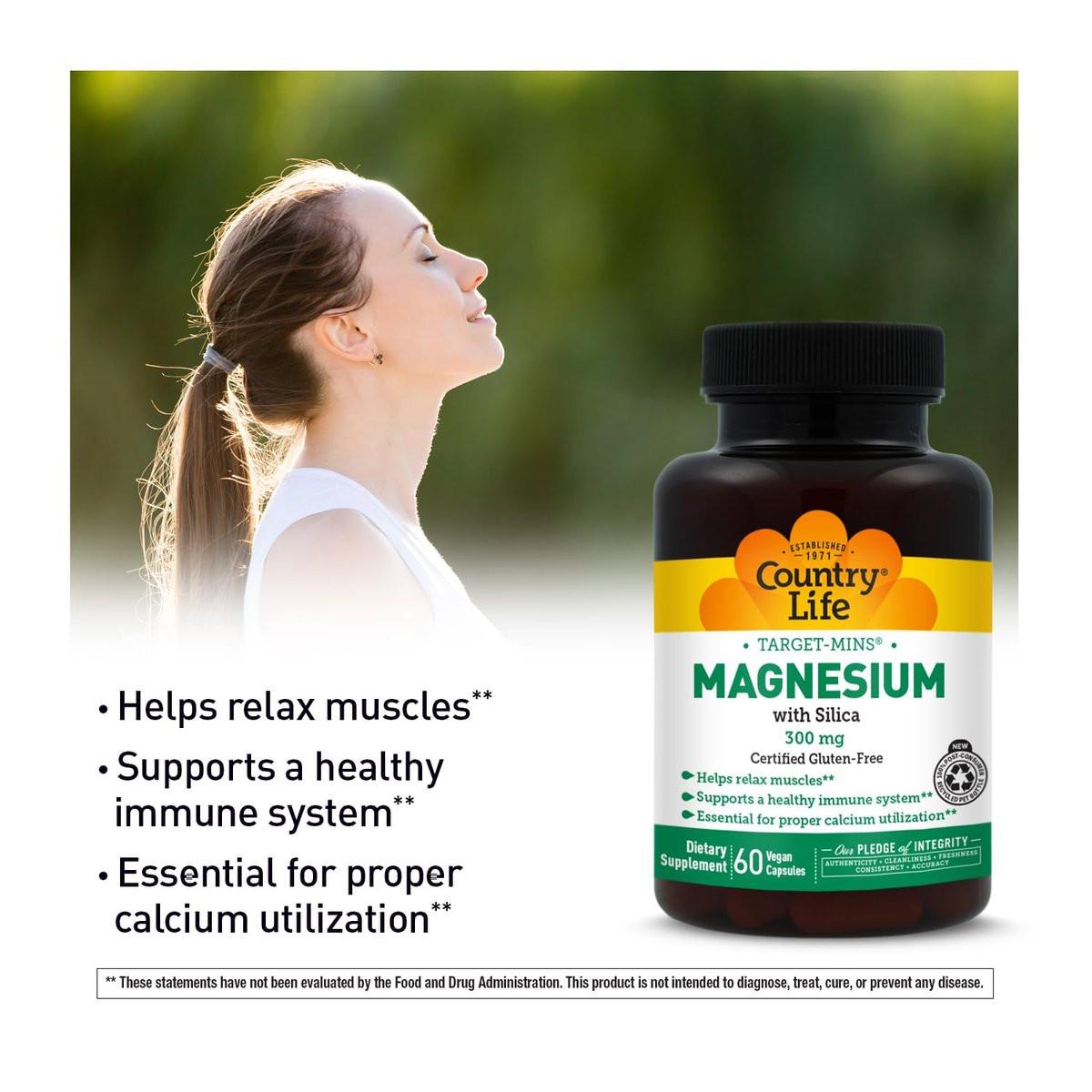 Target-Mins Magnesium with Silica 300mg, 60 Vegan Capsules, Certified Gluten Free, Certified Vegan - görsel 7