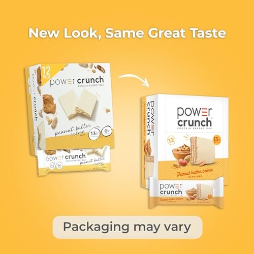 Power Crunch Protein Energy Wafer Bars, Peanut Butter Creme, 1.4 Ounce (12 Count) - görsel 12