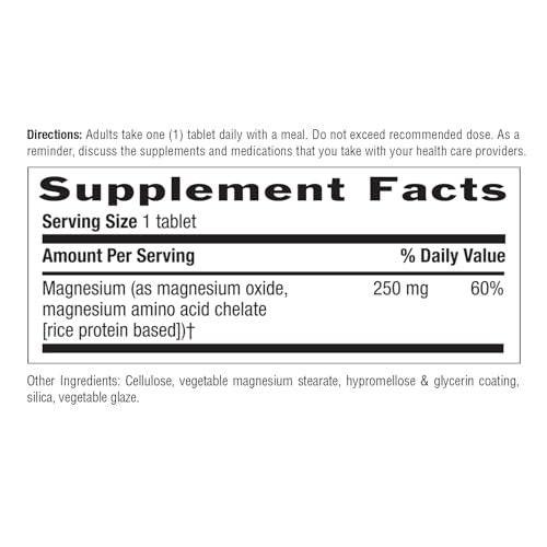 Country Life Chelated Magnesium 250mg - Supports Bone and Immune Health - 90 Tablets - görsel 14