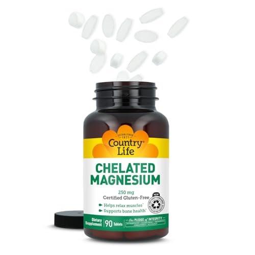 Country Life Chelated Magnesium 250mg - Supports Bone and Immune Health - 90 Tablets - görsel 16