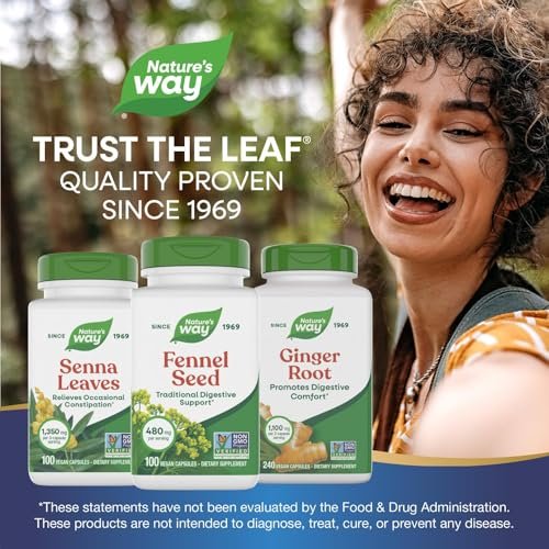 Nature's Way Fennel Seed, Traditional Digestive Support*, 480 mg per Serving, Gluten Free & Vegan, Non-GMO Project Verified, 100 Capsules (Packaging May Vary) - görsel 5