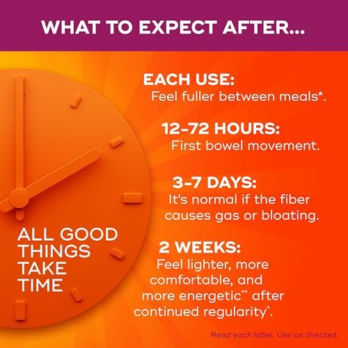 Metamucil 4-in-1 Psyllium Husk GLP-1 Friendly Fiber Supplement, Real Sugar, Orange Flavored, 114 Servings - görsel 1