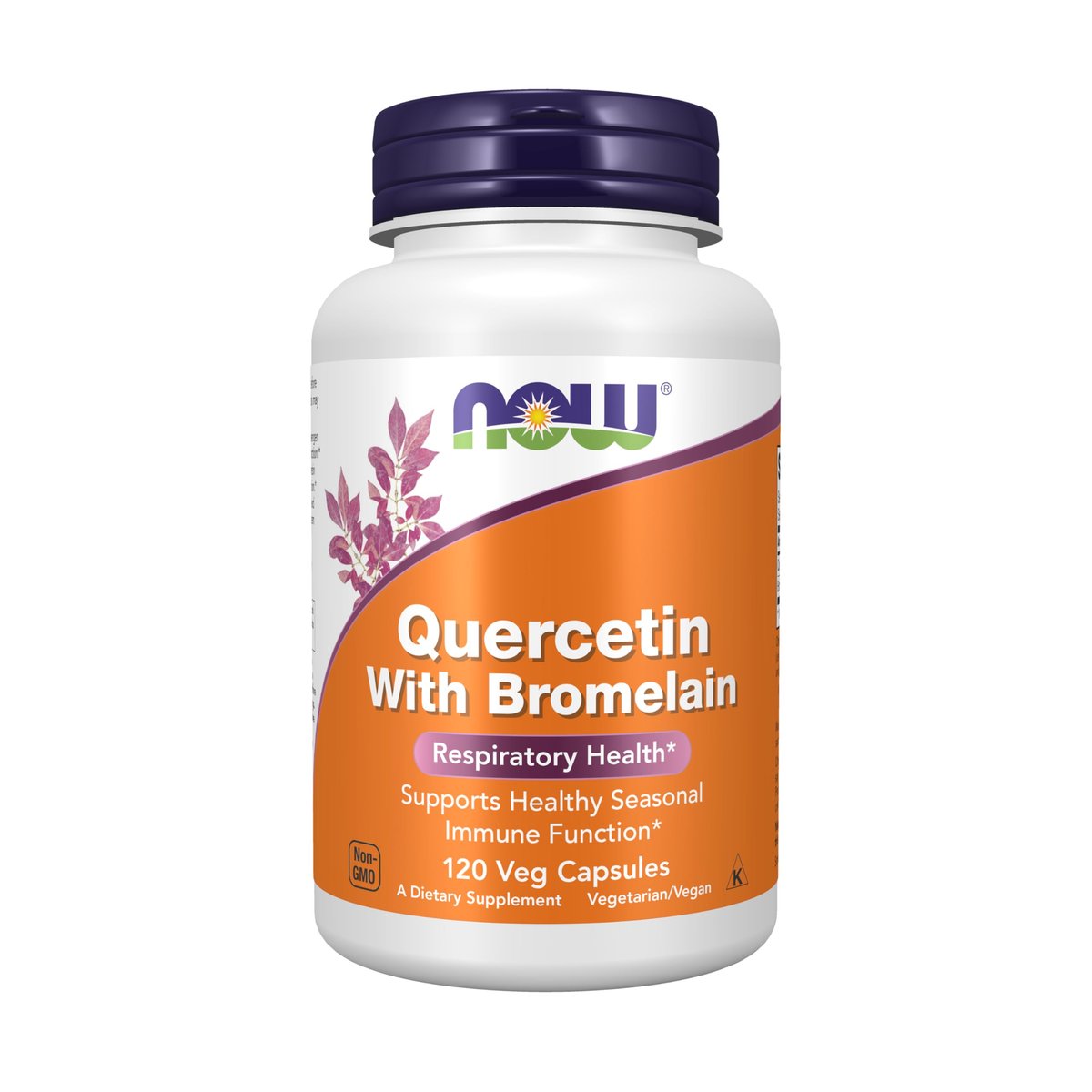 NOW Foods Supplements, Quercetin with Bromelain, Balanced Immune System*, 120 Veg Capsules - görsel 1