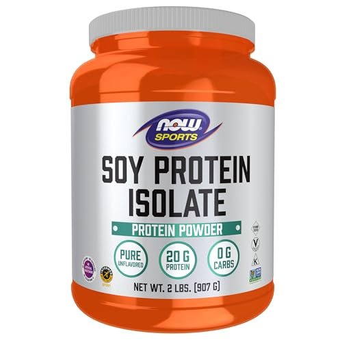NOW Foods Sports Nutrition, Soy Protein Isolate 20 g, 0 Carbs, Unflavored Powder, 2-Pound - görsel 2