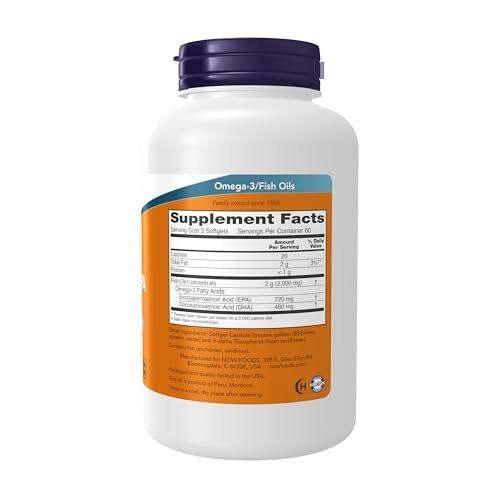NOW Supplements, Super Omega EPA, 360 EPA / 240 DHA, Molecularly Distilled, 120 Softgels - görsel 4