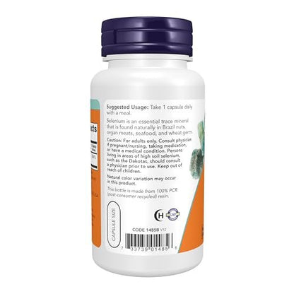 NOW Foods Supplements, Selenium (L-Selenomethionine) 200 mcg, Essential Mineral, 90 Veg Capsules