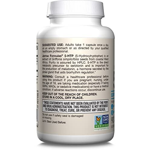 Jarrow Formulas 5-HTP 50mg, Brain and Memory Support, 90 Count - görsel 1