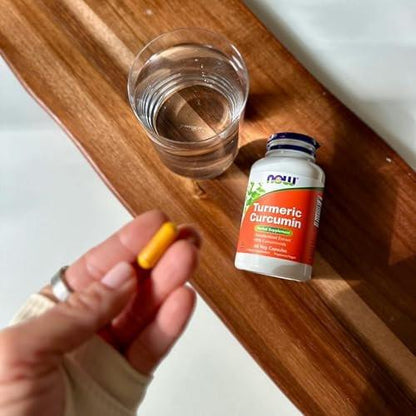 NOW Foods Turmeric Curcumin, 95% Curcuminoids, Herbal Supplement, 60 Veg Capsules