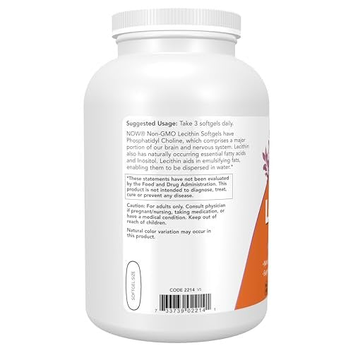 NOW Foods Supplements, Lecithin 1200 mg with – 400 Softgels per Bottle: A generous supply that lasts for months, – Image 6