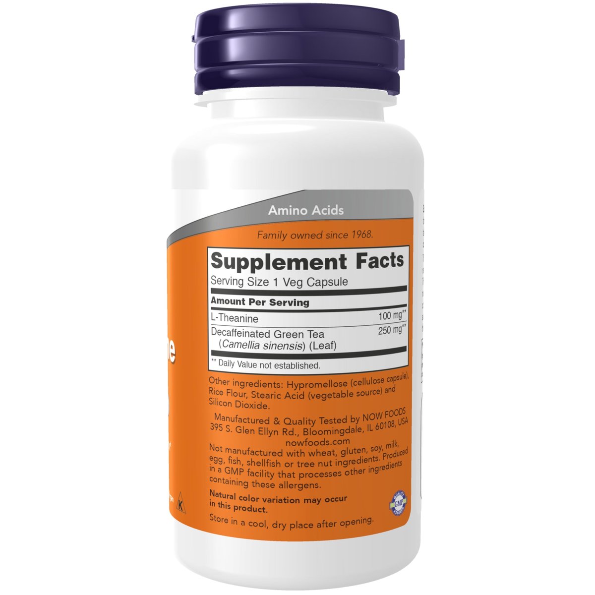 NOW Foods Supplements, L-Theanine 100 mg – With Decaf Green Tea: Green tea provides additional antioxidants and – Image 3