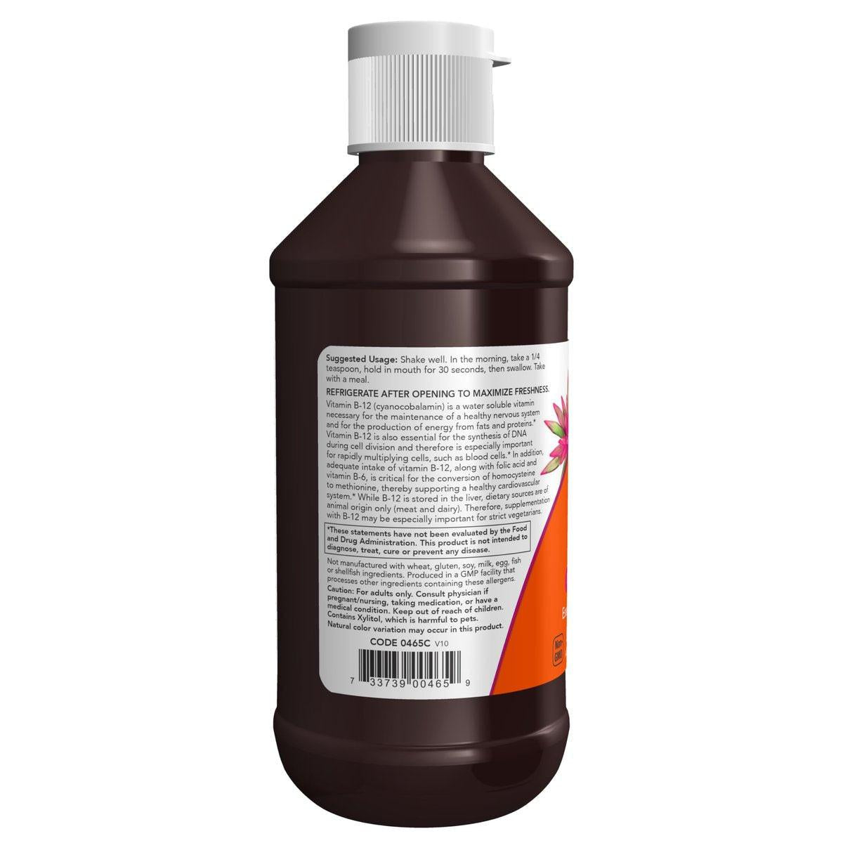 NOW Foods Vitamin B-12 Complex Liquid, 8 oz – Energy Production & Nervous System Health - görsel 6