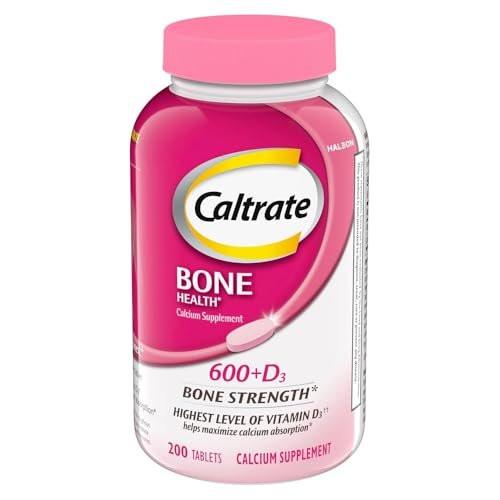 Caltrate 600 Plus D3 Calcium and Vitamin D Supplement Tablets, Bone Health Supplements for Adults - 200 Count - görsel 2
