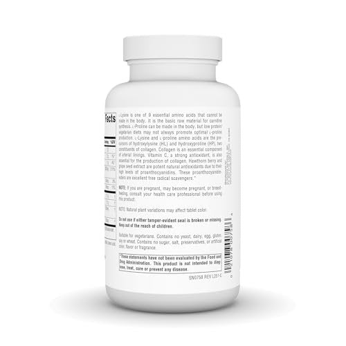 Source Naturals Proline & Lysine, 550 mg - 120 Tablets - görsel 4