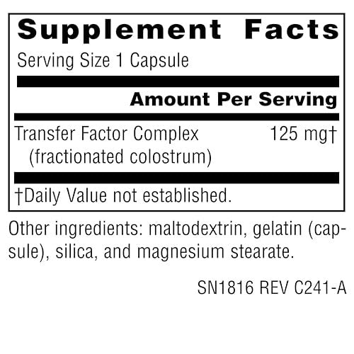 Source Naturals Wellness Transfer Factor, Supports Immune System Response* 125mg, 60 Capsules - görsel 1