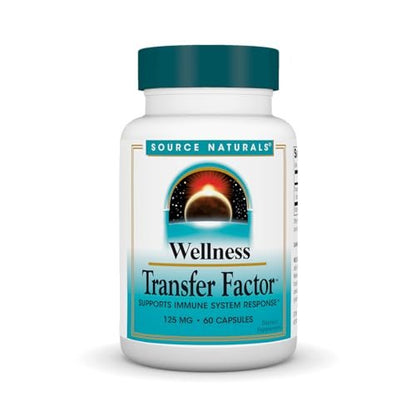 Source Naturals Wellness Transfer Factor, Supports Immune System Response* 125mg, 60 Capsules