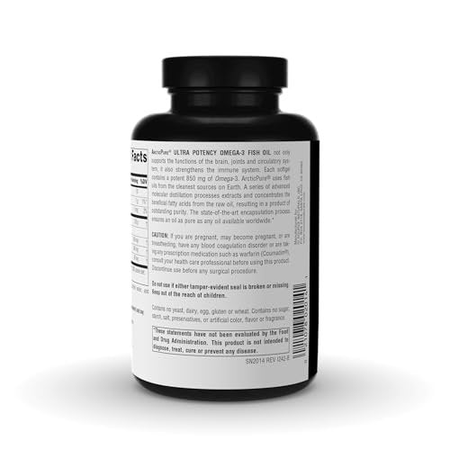 Source Naturals ArcticPure Ultra Potency 850 mg Omega-3 Fish Oil – 120 Softgels - görsel 6