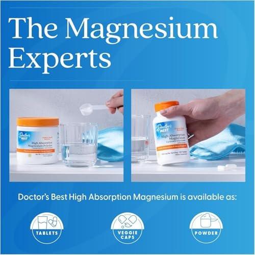Doctor's Best High Absorption Magnesium Glycinate Lysinate Supplement for Sleep Support - Chelated Magnesium Tablets for Women & Men, 200mg per Serving, Supports Calm & Relaxation, Vegan - 120 Count - görsel 18