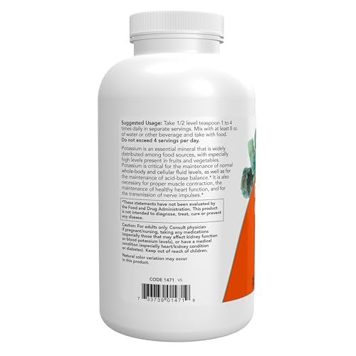NOW Foods Potassium Gluconate Pure Powder – Large Supply: With 1 pound (454 grams) per container, this product – Image 4