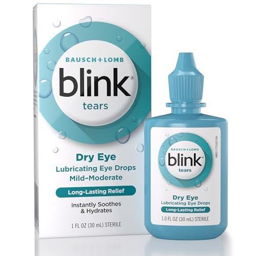 BLINK Tears Lubricating Eye Drops, Moisturizing & Soothing for Mild to Moderate Dry Eyes, with Hyaluronate, Reduces Discomfort, Long-Lasting Hydration, Soothes & Moisturizes, 1 Fl Oz - görsel 1