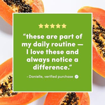 American Health Chewable Papaya Enzyme with Chlorophyll 600 Chewable Tablets