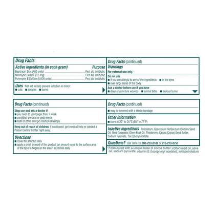 Neosporin Simply Formula 3-Ingredient First Aid Antibiotic Ointment and Wound Care Treatment with Bacitracin Zinc and Polymyxin B Sulfate, Preservative-, Paraben- and Neomycin-Free, 0.5 oz