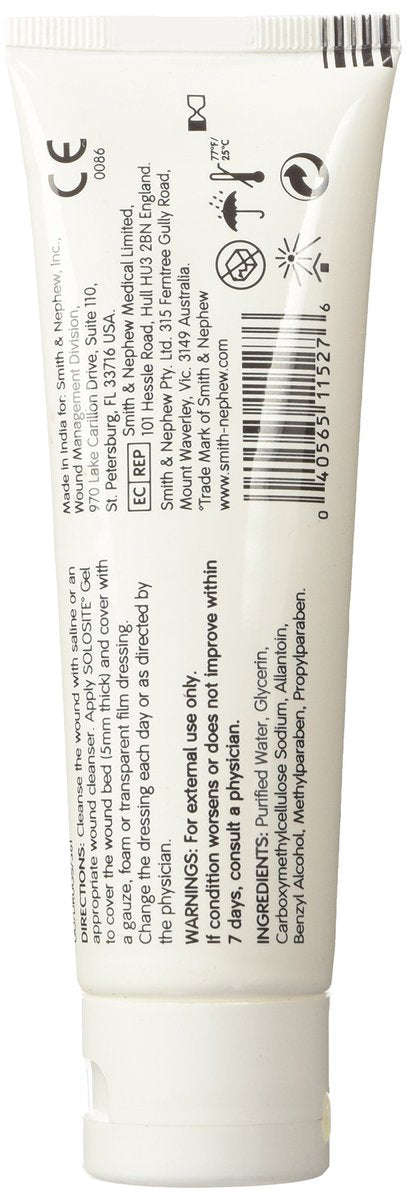 SoloSite Wound Gel 3 oz Tube – Sterile Hydrogel for Moist Wound Healing - görsel 1