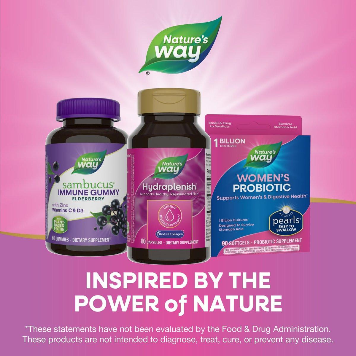 Nature's Way Hydraplenish with BioCell Collagen, Hyaluronic Acid, Support for Collagen Production, Elasticity & Healthy Skin*, 60 Capsules (Packaging May Vary) - görsel 11