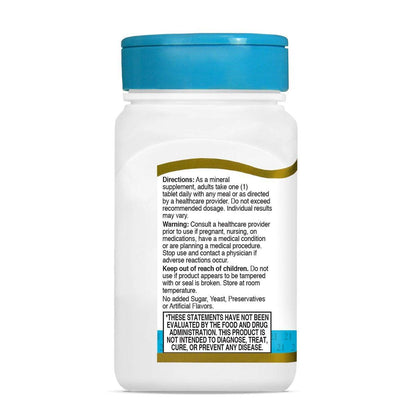 21st Century Zinc 50 Mg (Chelated) Tablets, 110 Count