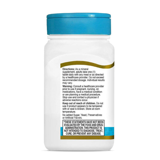 21st Century Zinc 50 Mg (Chelated) Tablets, 110 Count