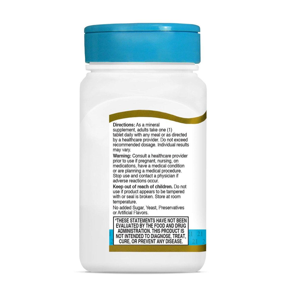 21st Century Zinc 50 Mg (Chelated) Tablets, 110 Count - görsel 6