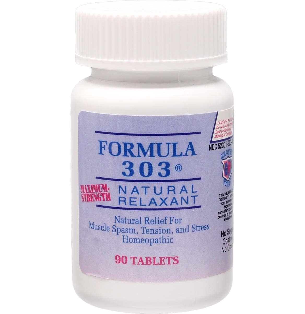 Dee CEE Labs Formula 303 Maximum Strength Tablets, 90 Tablets; All-Natural containing Magnesium for Sore Muscles, Passion Flower, and Valerian Root - görsel 7