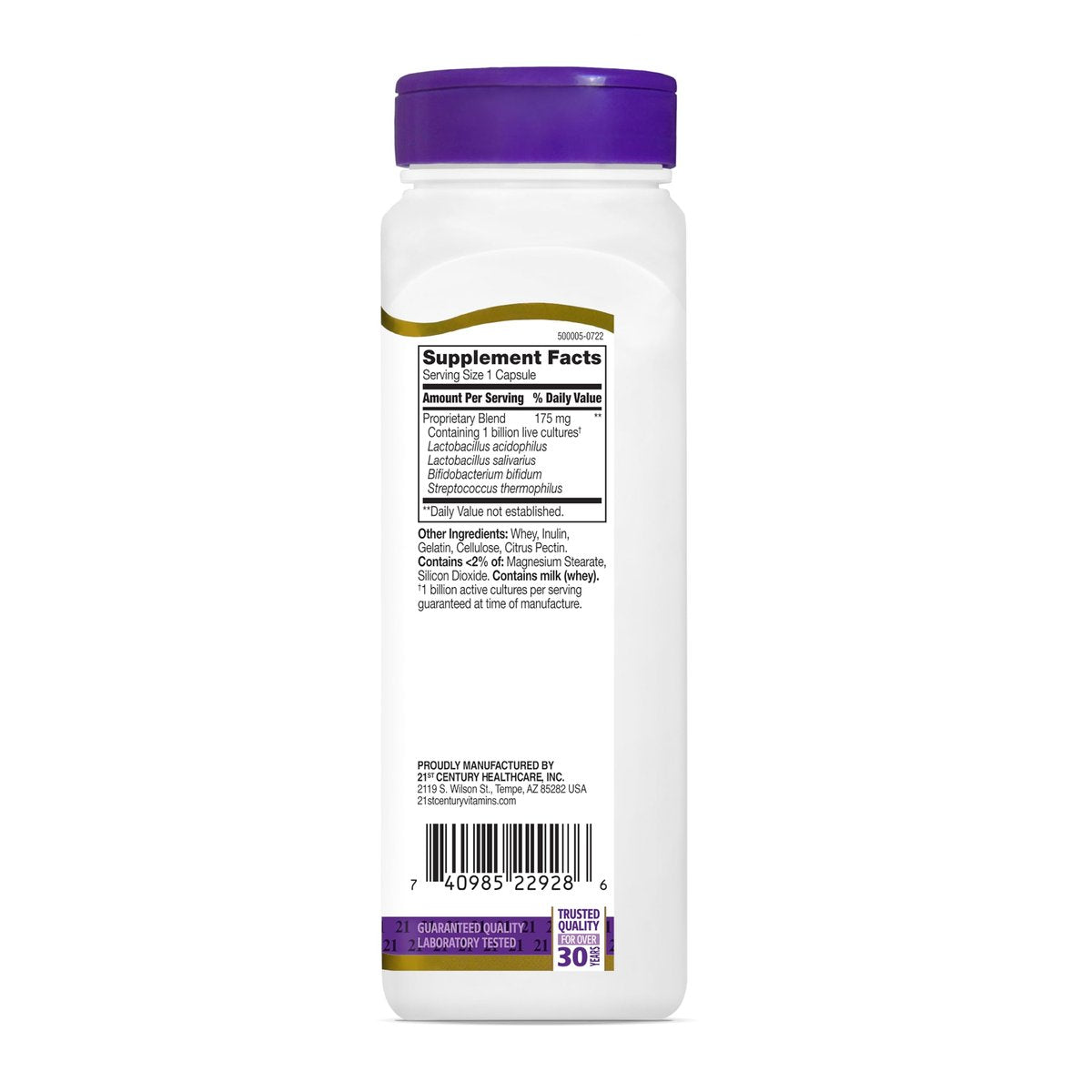 21st Century Acidophilus Probiotic Blend Capsules, 150 Count - görsel 1