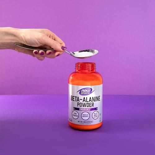 NOW Foods Sports Nutrition, Beta-Alanine Pure Powder 2,000 mg, Muscular Endurance*, 500 Grams - görsel 5