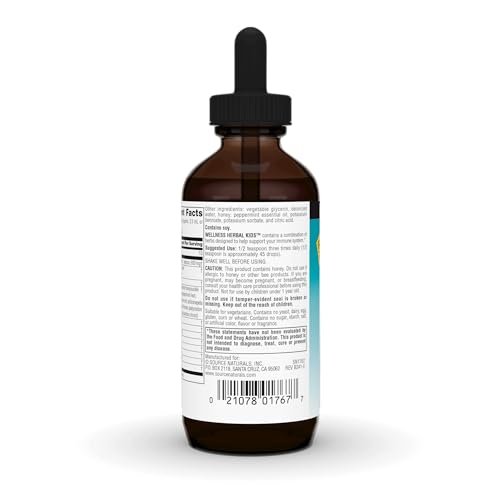 Source Naturals Wellness Herbal Kids Liquid Formula - for Immune System Support - 4 Fluid oz - görsel 5