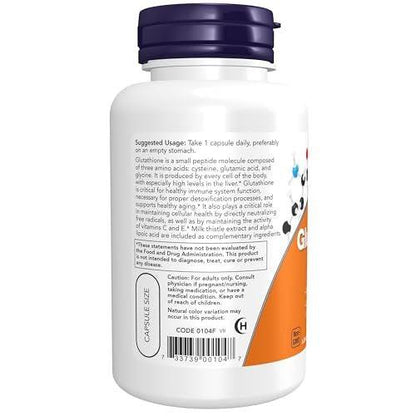 NOW Foods Supplements, Glutathione 500 mg, – Free Radical Neutralizer: This formula works to neutralize harmful – Image 4