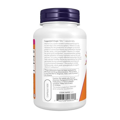 NOW Foods Supplements, Vitamin C-1,000 with 100 mg of Bioflavonoids, Antioxidant protection*, 100 Veg Capsules