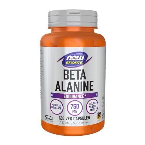 NOW Foods Sports Nutrition, Beta-Alanine 750 mg, Delays Muscle Fatigue*, Endurance*, 120 Veg Capsules - görsel 2