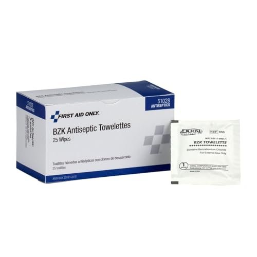 PhysiciansCare First Aid Antiseptic Towelettes, Box of 25 Individually Wrapped - görsel 2