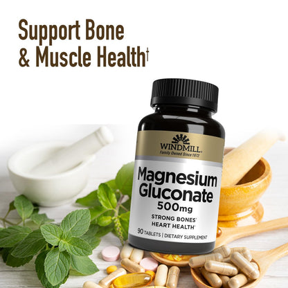 Magnesium Gluconate 500 Mg 90 Tb - From Windmill