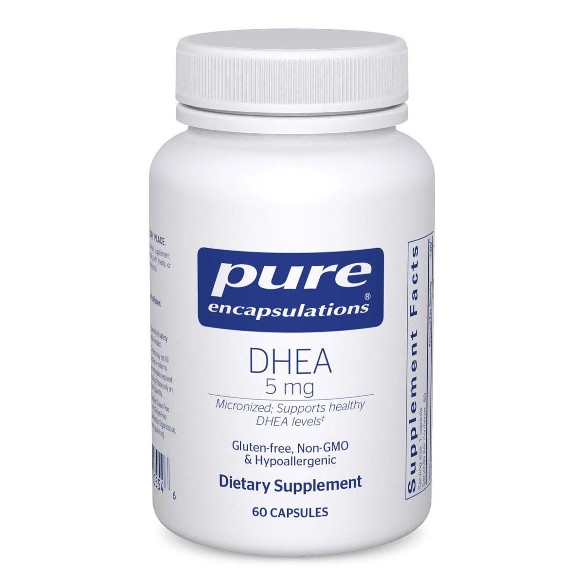 Pure Encapsulations DHEA 5 mg - Immune Support & Hormones Balance - Micronized DHEA - Gluten Free & Vegan - 60 Capsules - görsel 14