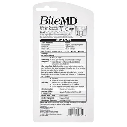 Cutter BiteMD Insect Bite Relief Stick, Analgesic And Antiseptic, 0.5 Fl Oz, 6 Pack